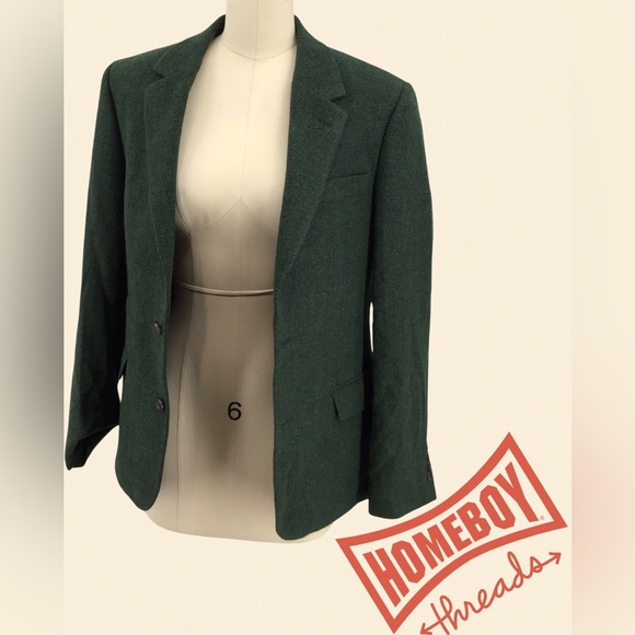 ASOS Dark Green Blazer with dress pants to match - cruiseboatoman.com